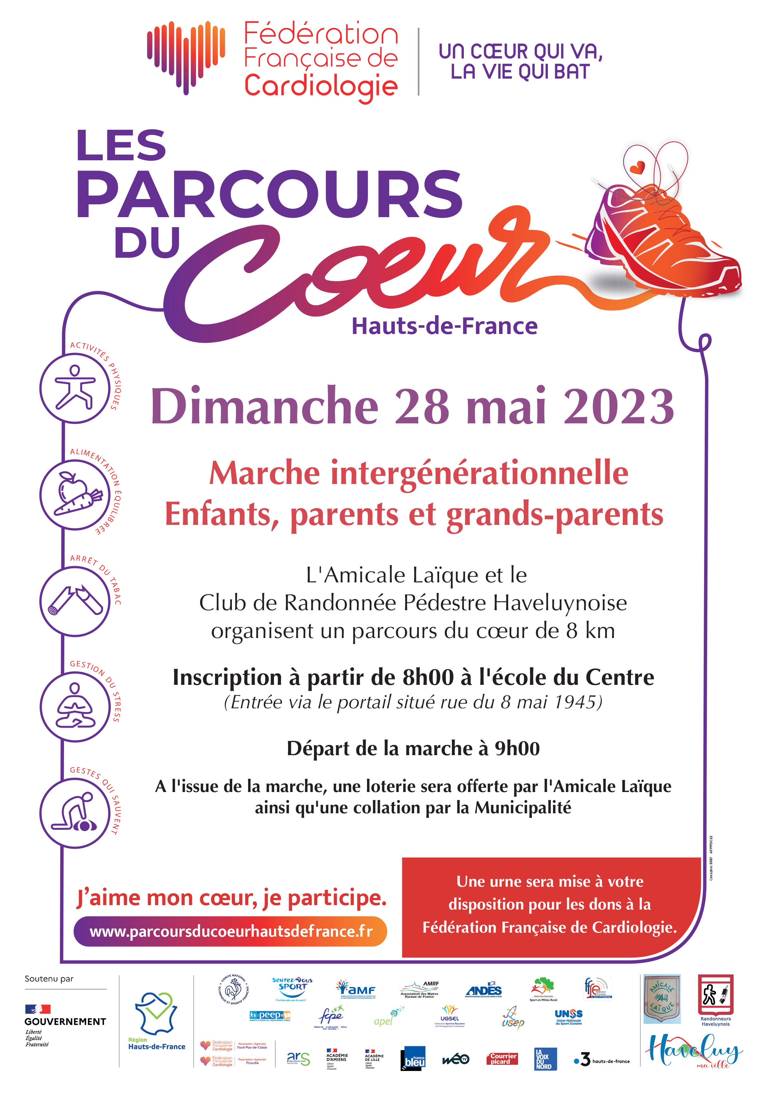 parcours du coeur 28 mai 2023