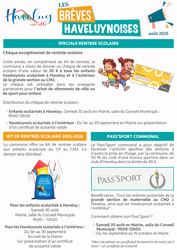 Brèves Haveluynoises août 2025