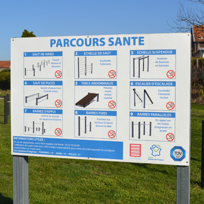 tang parcours santé panneau