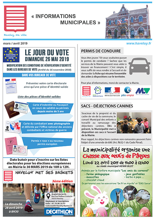 information municipale mars  2019