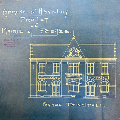 mairie poste haveluy 1923